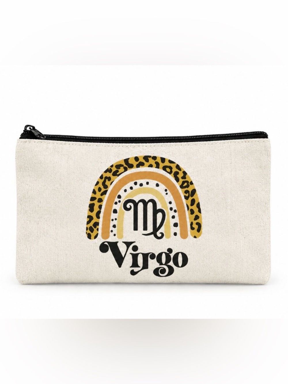 Virgo Zodiac Sign Custom Canvas Makeup Bag